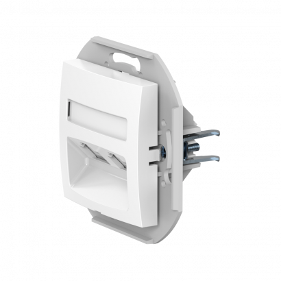 Розетка скрытой установки CADUCEUS ALING PRESTIGE с модулями Keystone 2хRJ12 6P4C, двойная телефонная, механизм (Артикул: 6013)