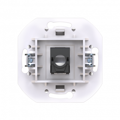 Розетка скрытой установки CADUCEUS ALING PRESTIGE компьютерная с модулем Keystone RJ45 8P8C, cat.6, UTP, механизм (UTP - неэкранированный) (Артикул: 60150)