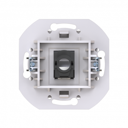 Розетка скрытой установки CADUCEUS ALING PRESTIGE компьютерная с модулем Keystone RJ45 8P8C, cat.6, FTP, механизм (FTP - экранированный) (Артикул: 60150S)