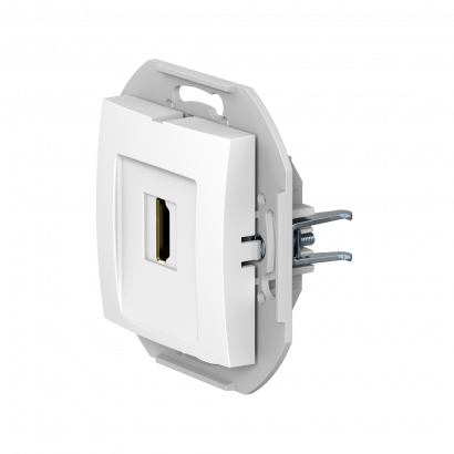 Розетка скрытой установки CADUCEUS ALING PRESTIGE с модулем Keystone HDMI тип A-A, механизм (Артикул: 60163)