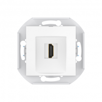 Розетка скрытой установки CADUCEUS ALING PRESTIGE с модулем Keystone HDMI тип A-A, механизм (Артикул: 60163)