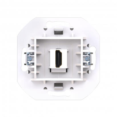 Розетка скрытой установки CADUCEUS ALING PRESTIGE с модулем Keystone HDMI тип A-A, механизм (Артикул: 60163)