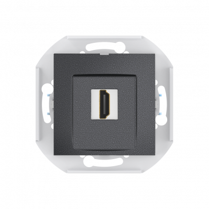 Розетка скрытой установки CADUCEUS ALING PRESTIGE с модулем Keystone HDMI тип A-A, механизм (Артикул: 60163)