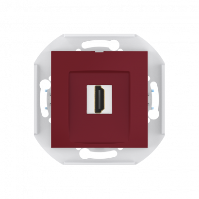 Розетка скрытой установки CADUCEUS ALING PRESTIGE с модулем Keystone HDMI тип A-A, механизм (Артикул: 60163)