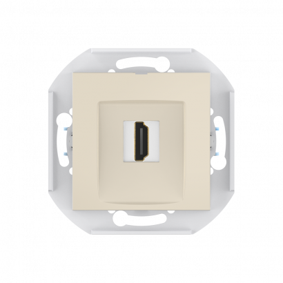 Розетка скрытой установки CADUCEUS ALING PRESTIGE с модулем Keystone HDMI тип A-A, механизм (Артикул: 60163)