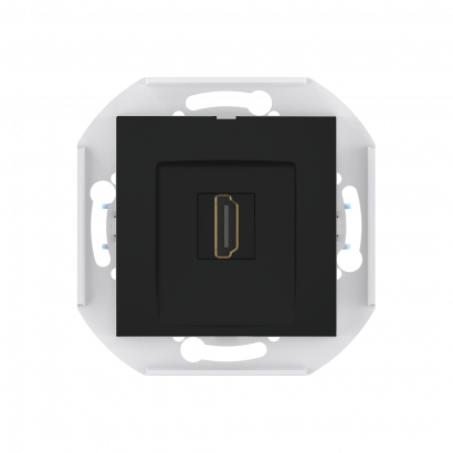 Розетка скрытой установки CADUCEUS ALING PRESTIGE с модулем Keystone HDMI тип A-A, механизм (Артикул: 60163)