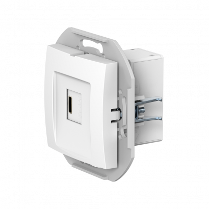 Розетка скрытой установки CADUCEUS ALING PRESTIGE USB, тип С, для зарядки, 1-го устройства, 3А, 5В=, 250В~, механизм (Артикул: 60166)