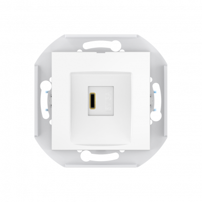 Розетка скрытой установки CADUCEUS ALING PRESTIGE USB, тип С, для зарядки, 1-го устройства, 3А, 5В=, 250В~, механизм (Артикул: 60166)