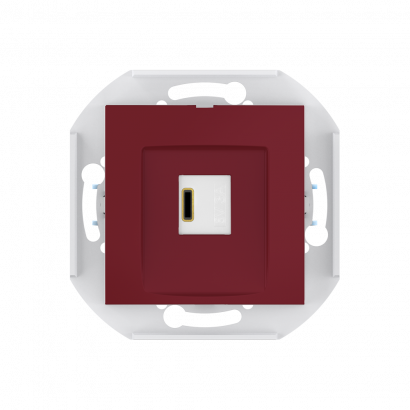 Розетка скрытой установки CADUCEUS ALING PRESTIGE USB, тип С, для зарядки, 1-го устройства, 3А, 5В=, 250В~, механизм (Артикул: 60166)