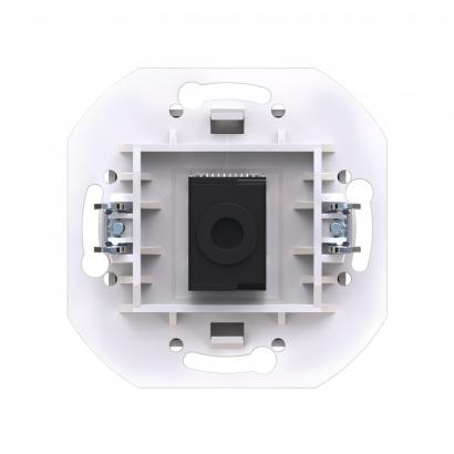 Розетка скрытой установки CADUCEUS ALING PRESTIGE компьютерная с модулем Keystone RJ45 8P8C, cat.6A, UTP, механизм (UTP - неэкранированный) (Артикул: 6016)