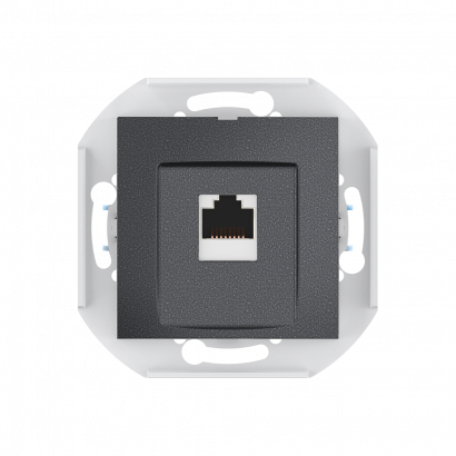 Розетка скрытой установки CADUCEUS ALING PRESTIGE компьютерная с модулем Keystone RJ45 8P8C, cat.6A, S/FTP, механизм (S/FTP - экранированный) (Артикул: 6016S)