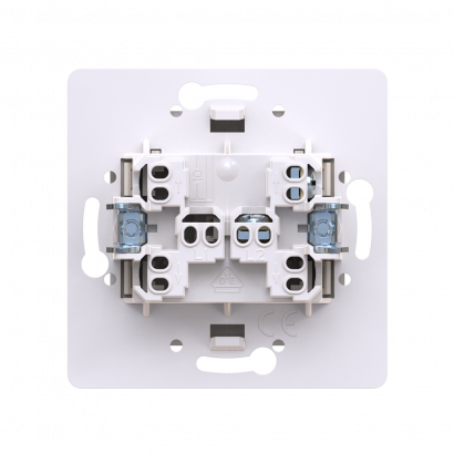 Выключатель скрытой установки CADUCEUS ALING PRESTIGE одноклавишный, с индикацией, 10АХ, 250В~, механизм (Артикул: 6025)