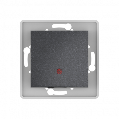 Выключатель скрытой установки CADUCEUS ALING PRESTIGE двухклавишный, с индикацией, 10АХ, 250В~, механизм (Артикул: 6026)