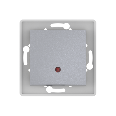 Выключатель скрытой установки CADUCEUS ALING PRESTIGE одноклавишный, с индикацией, 10АХ, 250В~, механизм (Артикул: 6025)