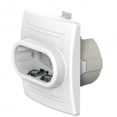 Розетка скрытой установки CADUCEUS ALING PRESTIGE, трёхполюсная, с керамическим основанием, 16А, 440В~ (Артикул: 602)