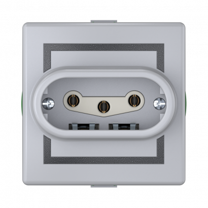 Розетка скрытой установки CADUCEUS ALING PRESTIGE, трёхполюсная, с керамическим основанием, 16А, 440В~ (Артикул: 602)