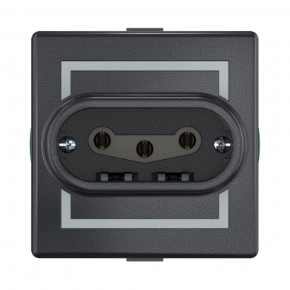 Розетка скрытой установки CADUCEUS ALING PRESTIGE, трёхполюсная, с керамическим основанием, 16А, 440В~ (Артикул: 602)