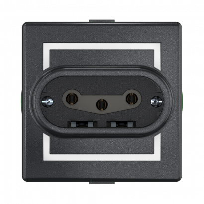 Розетка скрытой установки CADUCEUS ALING PRESTIGE, трёхполюсная, с керамическим основанием, 16А, 440В~ (Артикул: 602)