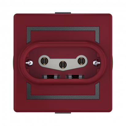 Розетка скрытой установки CADUCEUS ALING PRESTIGE, трёхполюсная, с керамическим основанием, 16А, 440В~ (Артикул: 602)