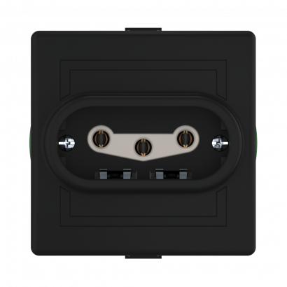 Розетка скрытой установки CADUCEUS ALING PRESTIGE, трёхполюсная, с керамическим основанием, 16А, 440В~ (Артикул: 602)