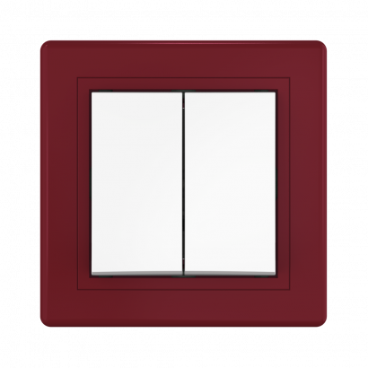 Выключатель скрытой установки CADUCEUS ALING PRESTIGE двухклавишный, 10АХ, 250В~ (Артикул: 606)