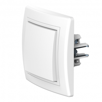 Выключатель скрытой установки CADUCEUS ALING PRESTIGE одноклавишный, перекрёстный, 10АХ, 250В~ (Артикул: 608)