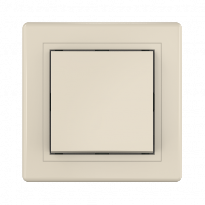 Выключатель скрытой установки CADUCEUS ALING PRESTIGE одноклавишный, перекрёстный, 10АХ, 250В~ (Артикул: 608)