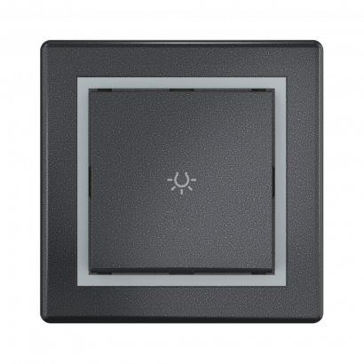 Выключатель скрытой установки CADUCEUS ALING PRESTIGE кнопочный, свет, 10АХ, 250В~ (Артикул: 609)