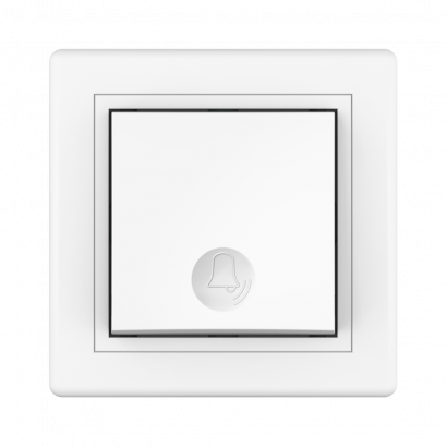 Выключатель скрытой установки CADUCEUS ALING PRESTIGE кнопочный, с символом Звонок, 10А, 250В~ (Артикул: 610)