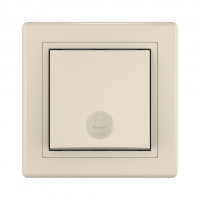 Выключатель скрытой установки CADUCEUS ALING PRESTIGE кнопочный, с символом Звонок, 10А, 250В~ (Артикул: 610)