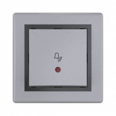 Выключатель скрытой установки CADUCEUS ALING PRESTIGE кнопочный, с символом Звонок, с индикацией, 10А, 250В~ (Артикул: 610I)