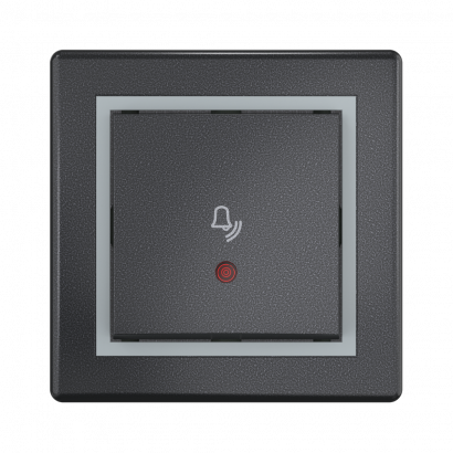 Выключатель скрытой установки CADUCEUS ALING PRESTIGE кнопочный, с символом Звонок, с индикацией, 10А, 250В~ (Артикул: 610I)