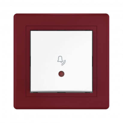 Выключатель скрытой установки CADUCEUS ALING PRESTIGE кнопочный, с символом Звонок, с индикацией, 10А, 250В~ (Артикул: 610I)