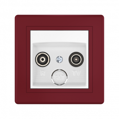 Розетка скрытой установки CADUCEUS ALING PRESTIGE антенная TV/FM, проходная (Артикул: 612P)