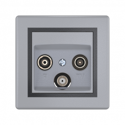 Розетка скрытой установки CADUCEUS ALING PRESTIGE антенная TV/FM/SAT, оконечная (Артикул: 612S)