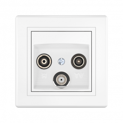 Розетка скрытой установки CADUCEUS ALING PRESTIGE антенная TV/FM/SAT, оконечная (Артикул: 612S)