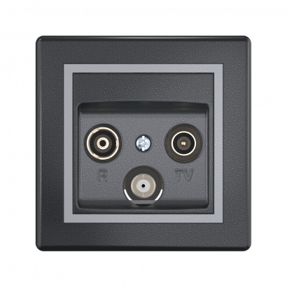 Розетка скрытой установки CADUCEUS ALING PRESTIGE антенная TV/FM/SAT, оконечная (Артикул: 612S)