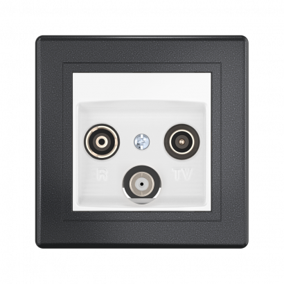 Розетка скрытой установки CADUCEUS ALING PRESTIGE антенная TV/FM/SAT, оконечная (Артикул: 612S)