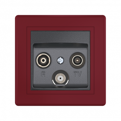 Розетка скрытой установки CADUCEUS ALING PRESTIGE антенная TV/FM/SAT, оконечная (Артикул: 612S)