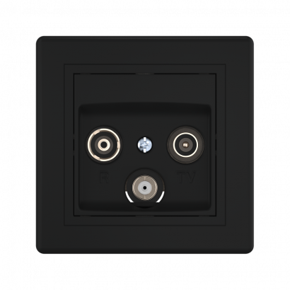 Розетка скрытой установки CADUCEUS ALING PRESTIGE антенная TV/FM/SAT, оконечная (Артикул: 612S)