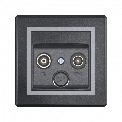 Розетка скрытой установки CADUCEUS ALING PRESTIGE с модулями Keystone 2хRJ12 6P4C, двойная, телефонная (Артикул: 613)