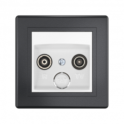 Розетка скрытой установки CADUCEUS ALING PRESTIGE антенная TV/FM, оконечная (Артикул: 612Z)