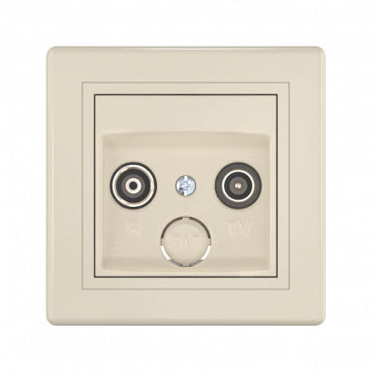 Розетка скрытой установки CADUCEUS ALING PRESTIGE с модулями Keystone 2хRJ12 6P4C, двойная, телефонная (Артикул: 613)