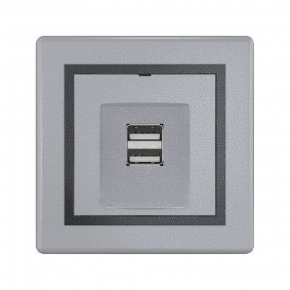 Розетка скрытой установки CADUCEUS ALING PRESTIGE с модулем Keystone USB 2.0 тип А-А, 250В~ (Артикул: 6162)