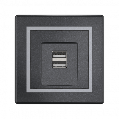 Розетка скрытой установки CADUCEUS ALING PRESTIGE с модулем Keystone USB 2.0 тип А-А, 250В~ (Артикул: 6162)