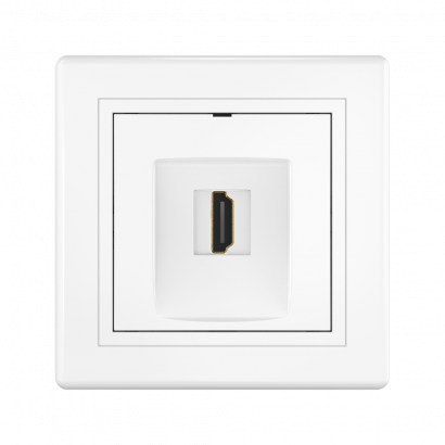 Розетка скрытой установки CADUCEUS ALING PRESTIGE с модулем Keystone HDMI тип A-A (Артикул: 6163)