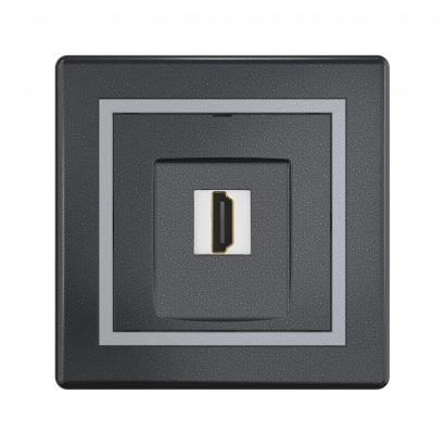 Розетка скрытой установки CADUCEUS ALING PRESTIGE с модулем Keystone HDMI тип A-A (Артикул: 6163)