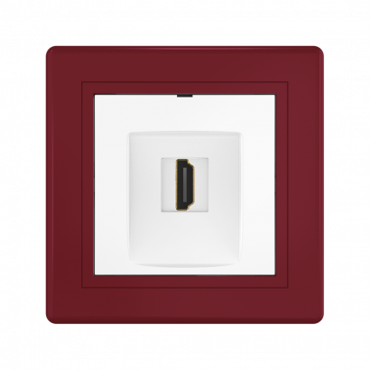 Розетка скрытой установки CADUCEUS ALING PRESTIGE с модулем Keystone HDMI тип A-A (Артикул: 6163)