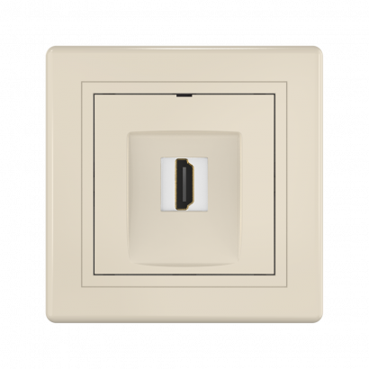 Розетка скрытой установки CADUCEUS ALING PRESTIGE с модулем Keystone HDMI тип A-A (Артикул: 6163)