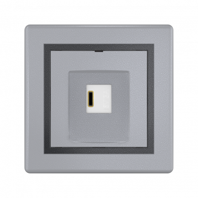 Розетка скрытой установки CADUCEUS ALING PRESTIGE USB, тип С, для зарядки 1-го устройства, 3А, 5В=, 250В~ (Артикул: 6166)